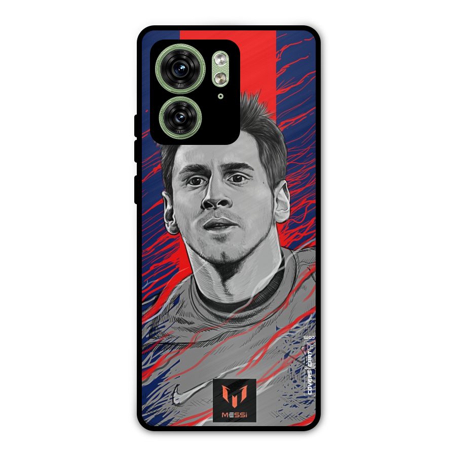 Messi For FCB Metal Back Case for Motorola Edge 40 5G