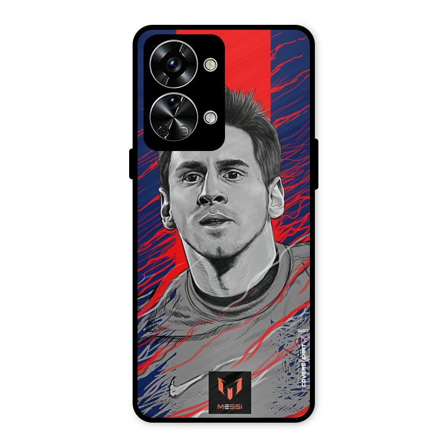 Messi For FCB Metal Back Case for OnePlus Nord 2T