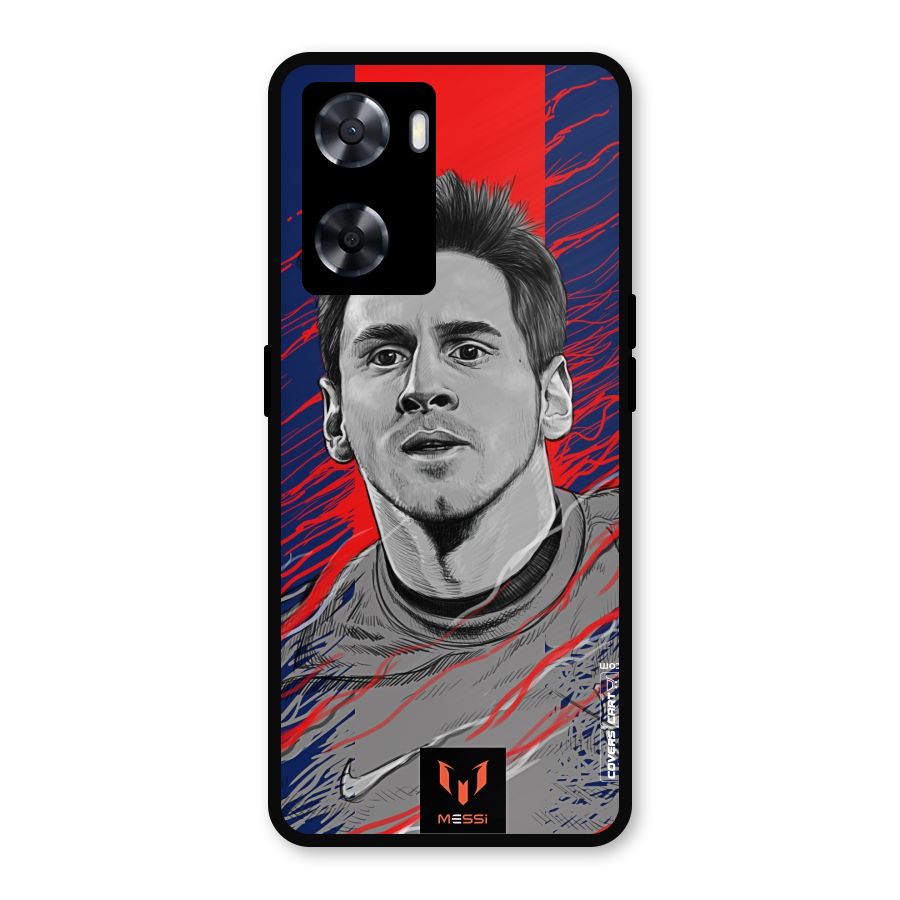 Messi For FCB Metal Back Case for Oppo A77s
