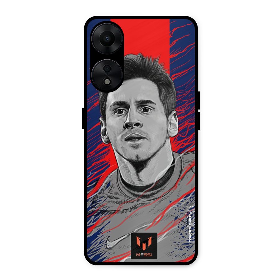 Messi For FCB Metal Back Case for Oppo A78 5G