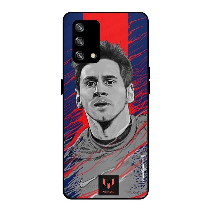 Messi For FCB Metal Back Case for Oppo F19