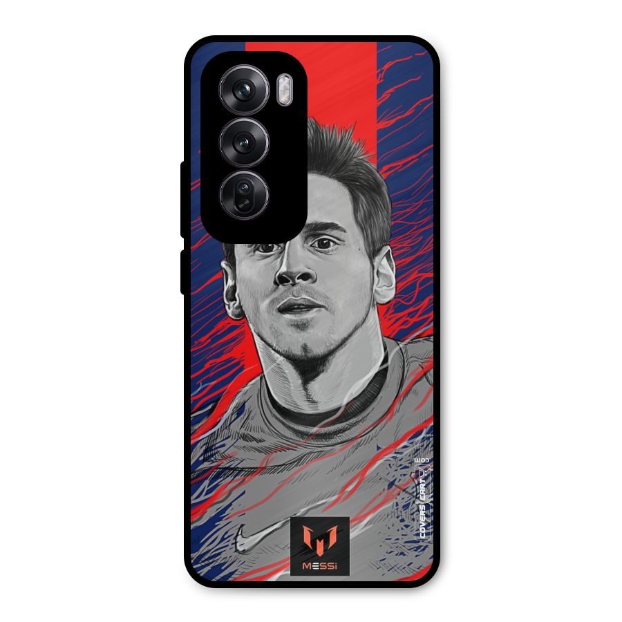 Messi For FCB Metal Back Case for Oppo Reno12 Pro