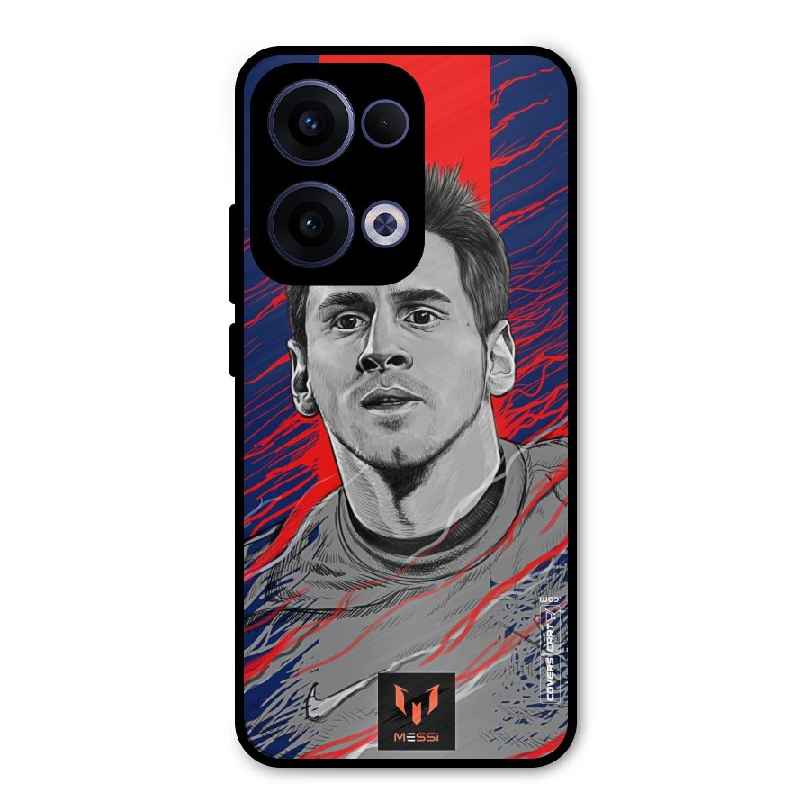 Messi For FCB Metal Back Case for Oppo Reno13