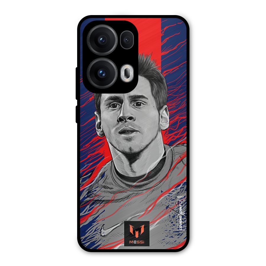 Messi For FCB Metal Back Case for Oppo Reno13 Pro