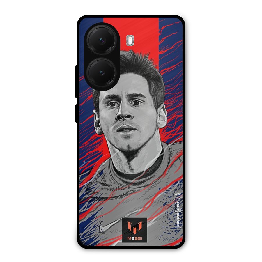 Messi For FCB Metal Back Case for Poco X7 Pro