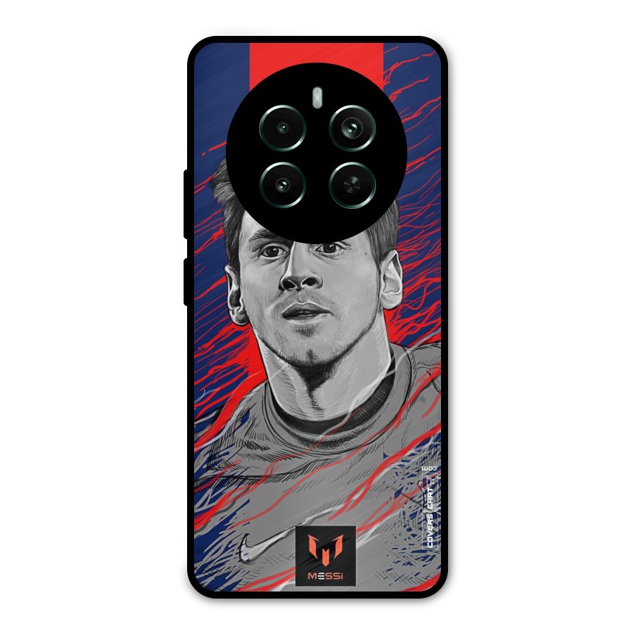 Messi For FCB Metal Back Case for Realme 12 Pro Plus