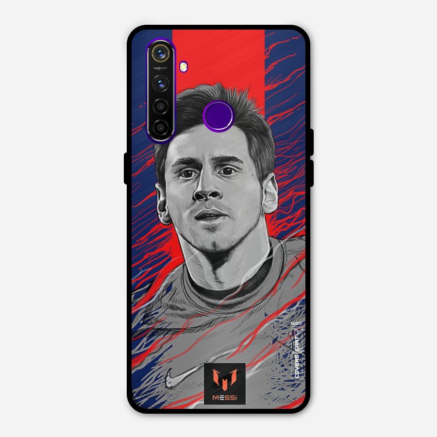 Messi For FCB Metal Back Case for Realme 5 Pro