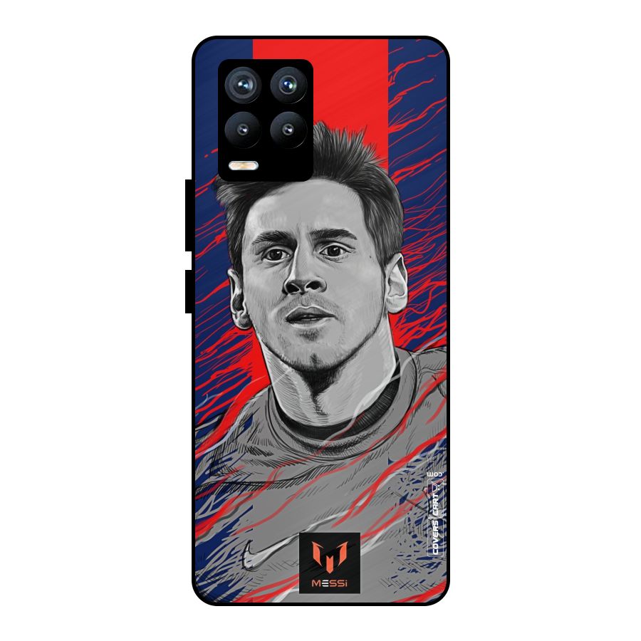 Messi For FCB Metal Back Case for Realme 8 Pro