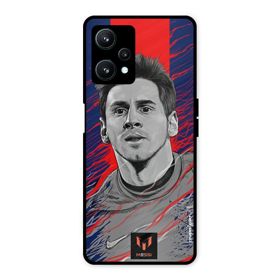 Messi For FCB Metal Back Case for Realme 9 Pro 5G