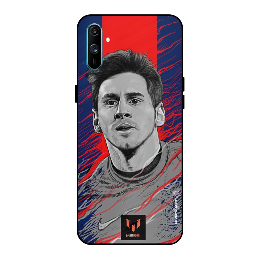 Messi For FCB Metal Back Case for Realme C3