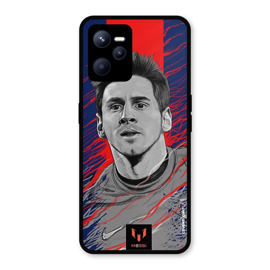 Messi For FCB Metal Back Case for Realme C35
