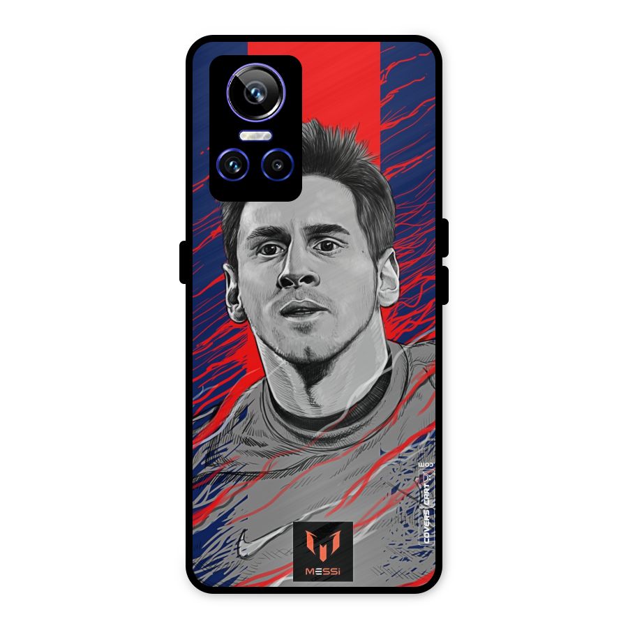 Messi For FCB Metal Back Case for Realme GT Neo 3