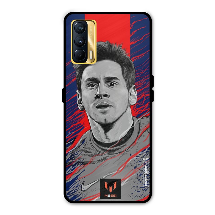 Messi For FCB Metal Back Case for Realme X7