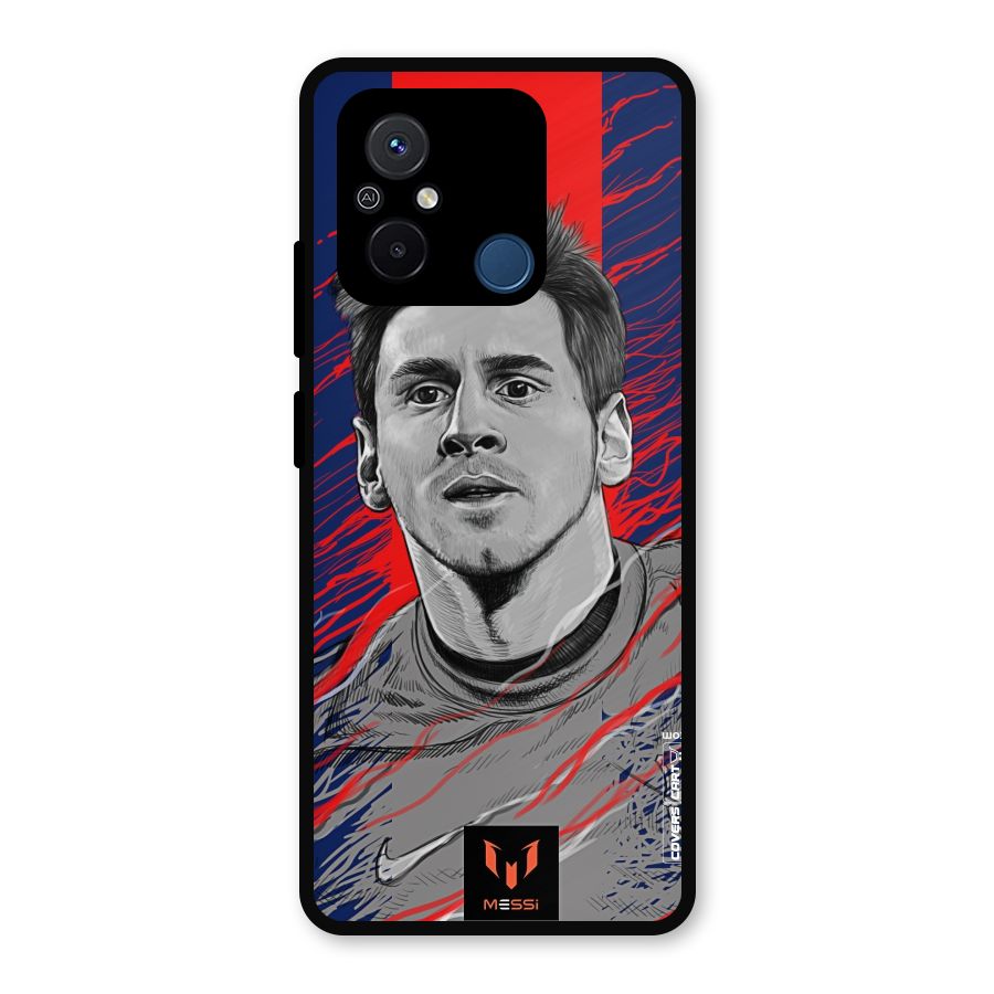 Messi For FCB Metal Back Case for Redmi 12C