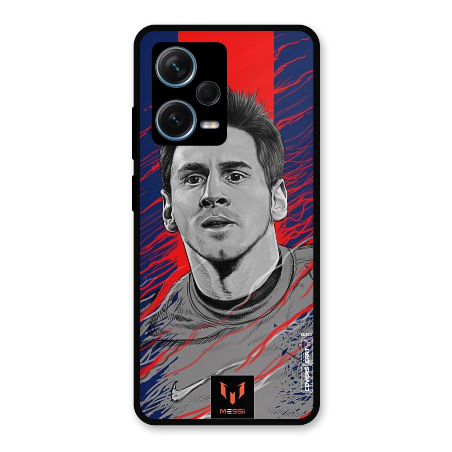 Messi For FCB Metal Back Case for Redmi Note 12 Pro Plus 5G