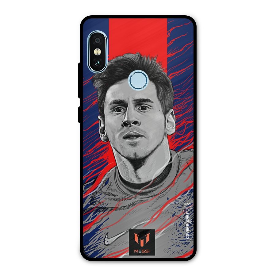Messi For FCB Metal Back Case for Redmi Note 5 Pro