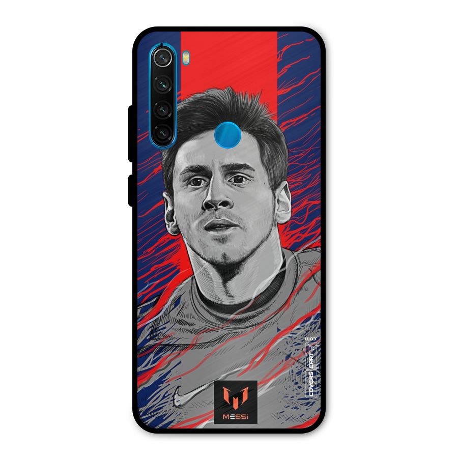 Messi For FCB Metal Back Case for Redmi Note 8