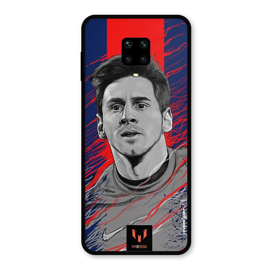Messi For FCB Metal Back Case for Redmi Note 9 Pro Max
