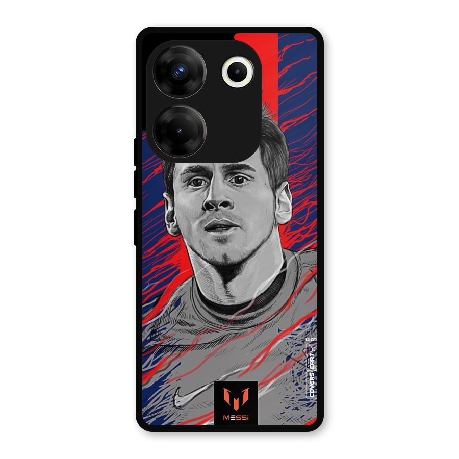 Messi For FCB Metal Back Case for Tecno Camon 20
