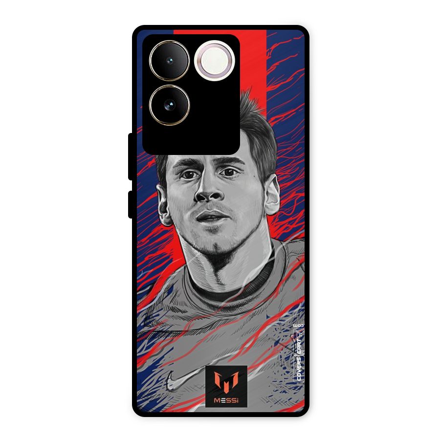 Messi For FCB Metal Back Case for Vivo T2 Pro