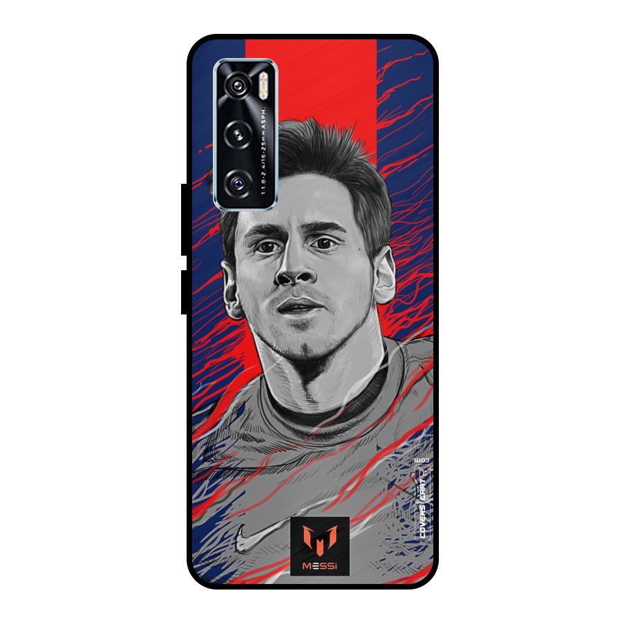 Messi For FCB Metal Back Case for Vivo V20 SE