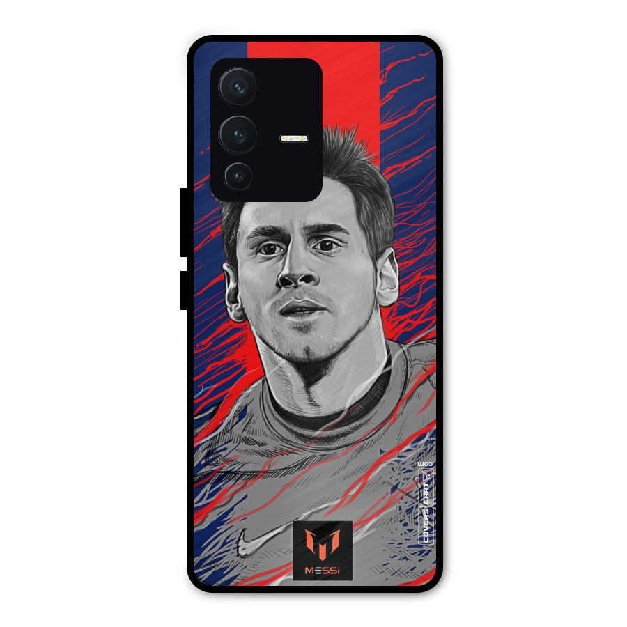 Messi For FCB Metal Back Case for Vivo V23 Pro