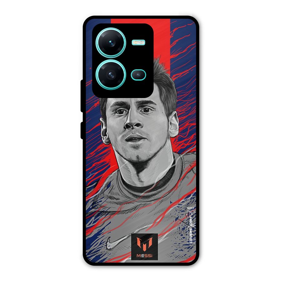 Messi For FCB Metal Back Case for Vivo V25