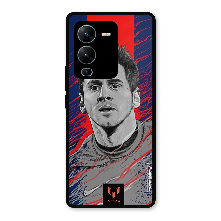 Messi For FCB Metal Back Case for Vivo V25 Pro