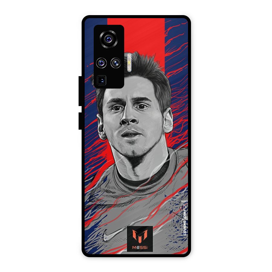 Messi For FCB Metal Back Case for Vivo X50 Pro