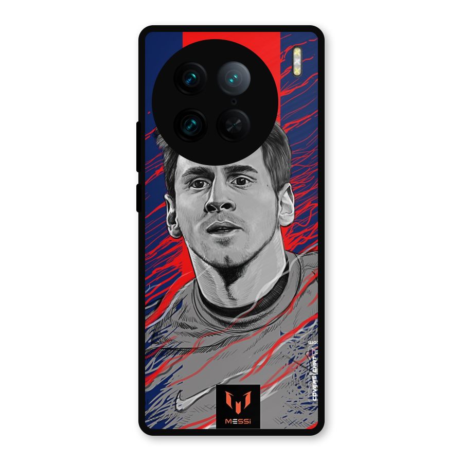 Messi For FCB Metal Back Case for Vivo X90 Pro