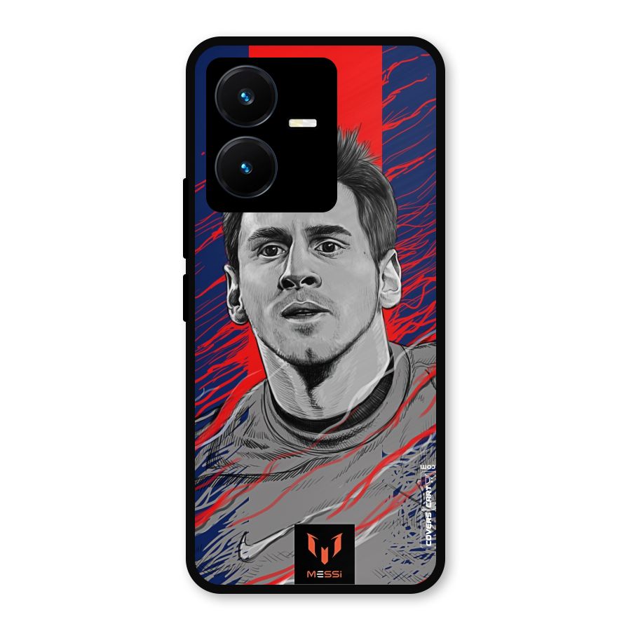 Messi For FCB Metal Back Case for Vivo Y22