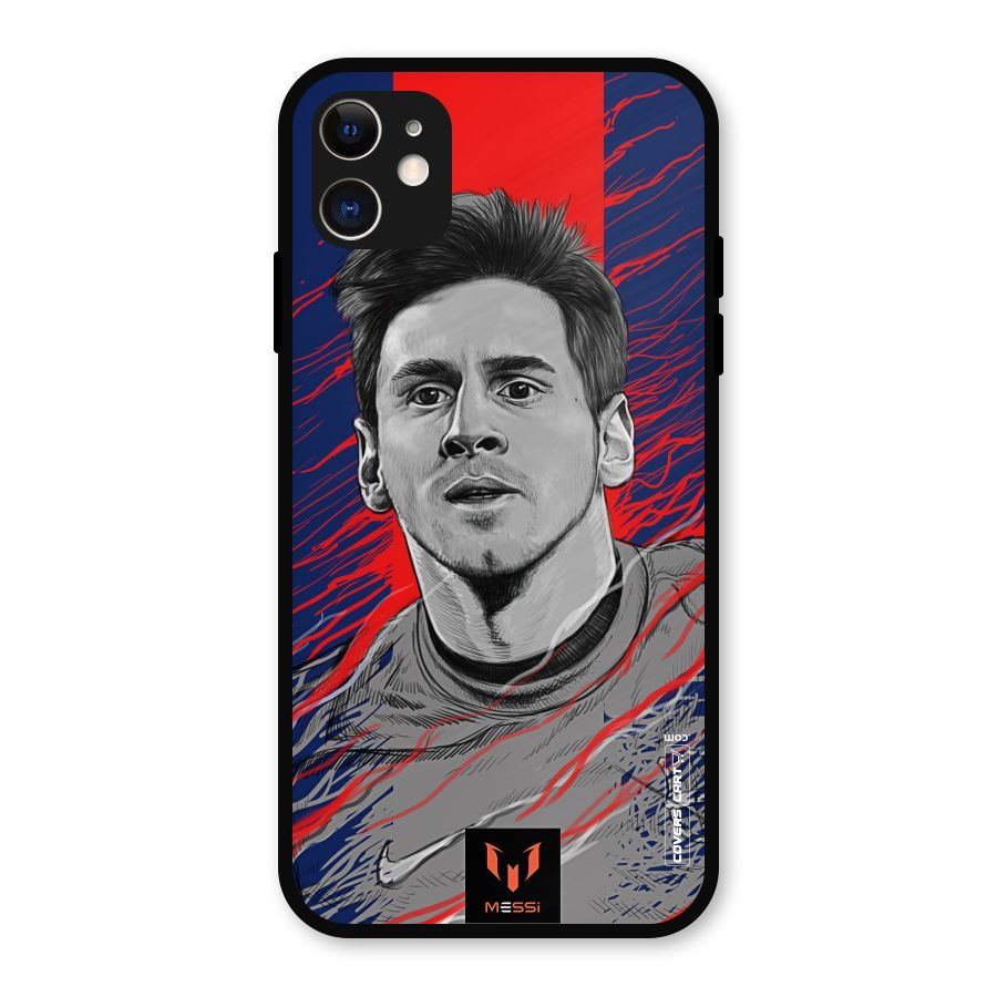 Messi For FCB Metal Back Case for iPhone 11