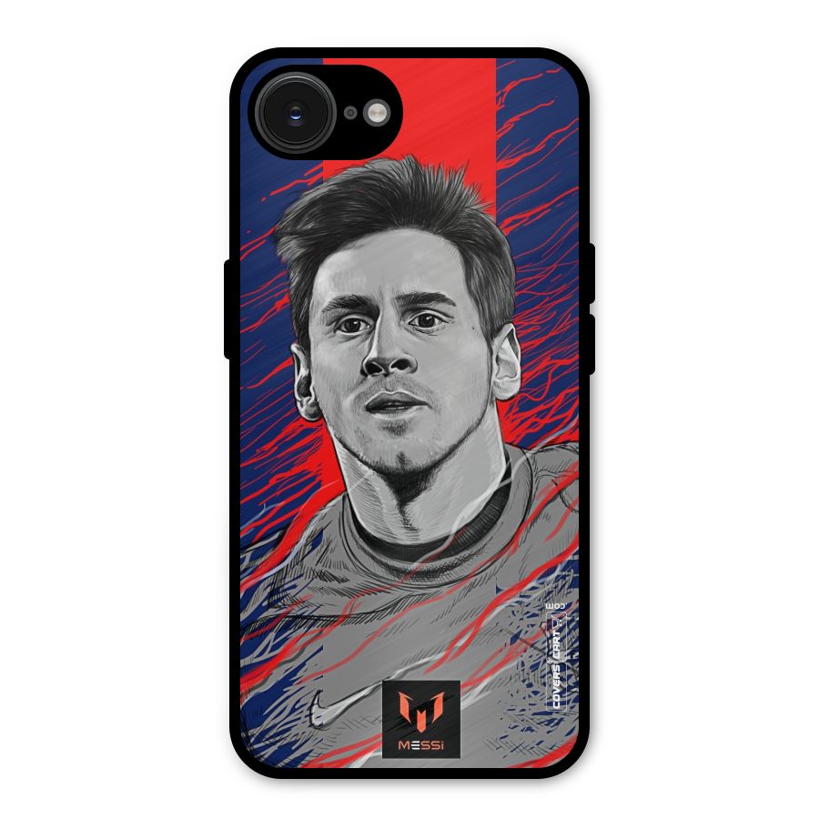 Messi For FCB Metal Back Case for iPhone 16e