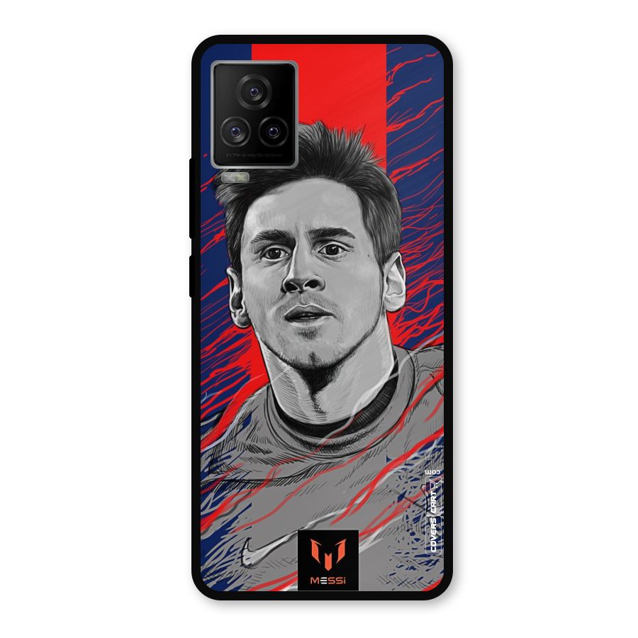 Messi For FCB Metal Back Case for iQOO 7 Legend 5G