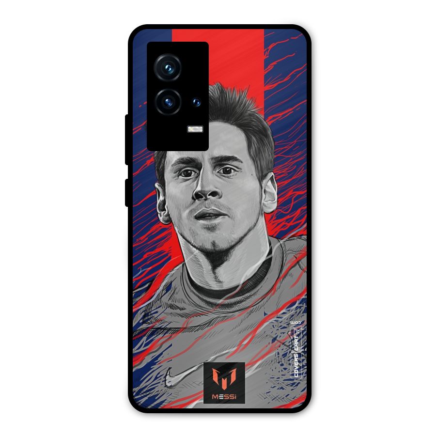 Messi For FCB Metal Back Case for iQOO 9 5G