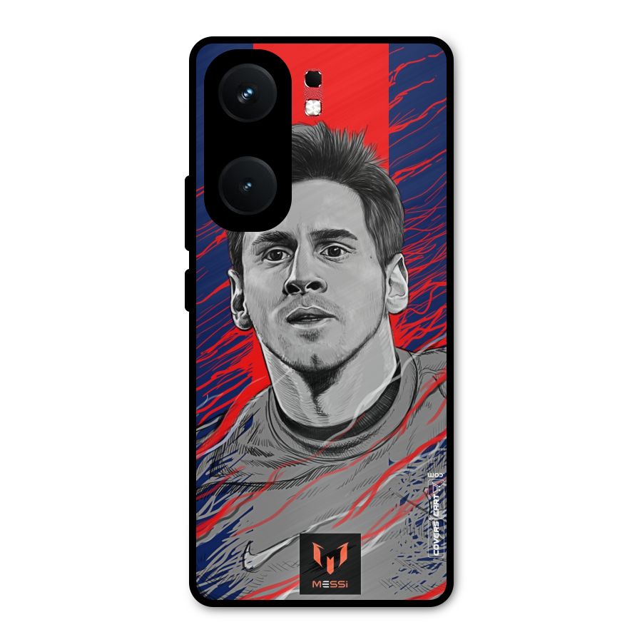 Messi For FCB Metal Back Case for iQOO Neo 9 Pro
