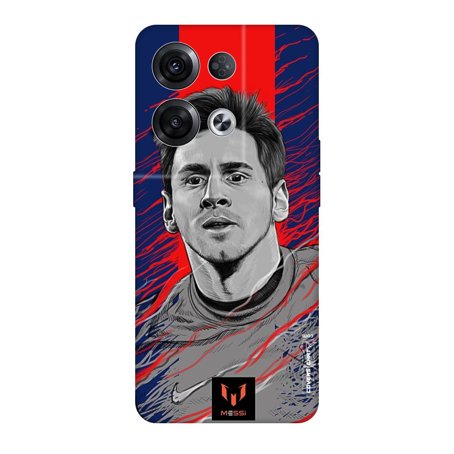 Messi For FCB Original Polycarbonate Back Case for Oppo Reno8 Pro 5G