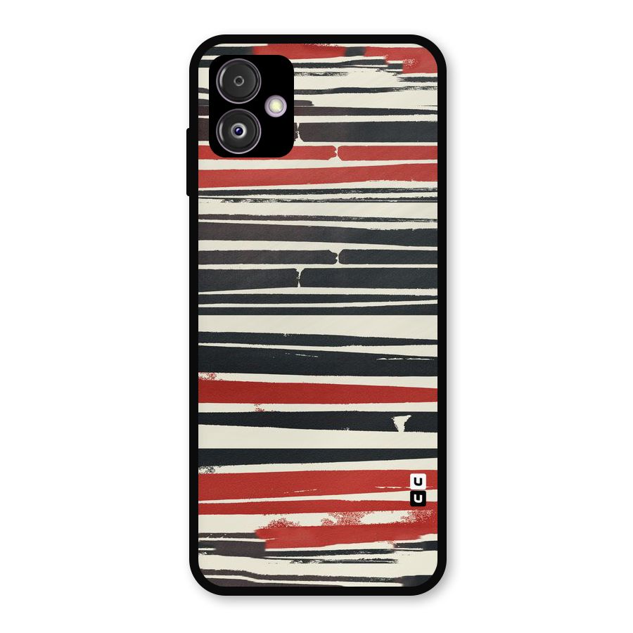 Messy Vintage Stripes Metal Back Case for Galaxy F14