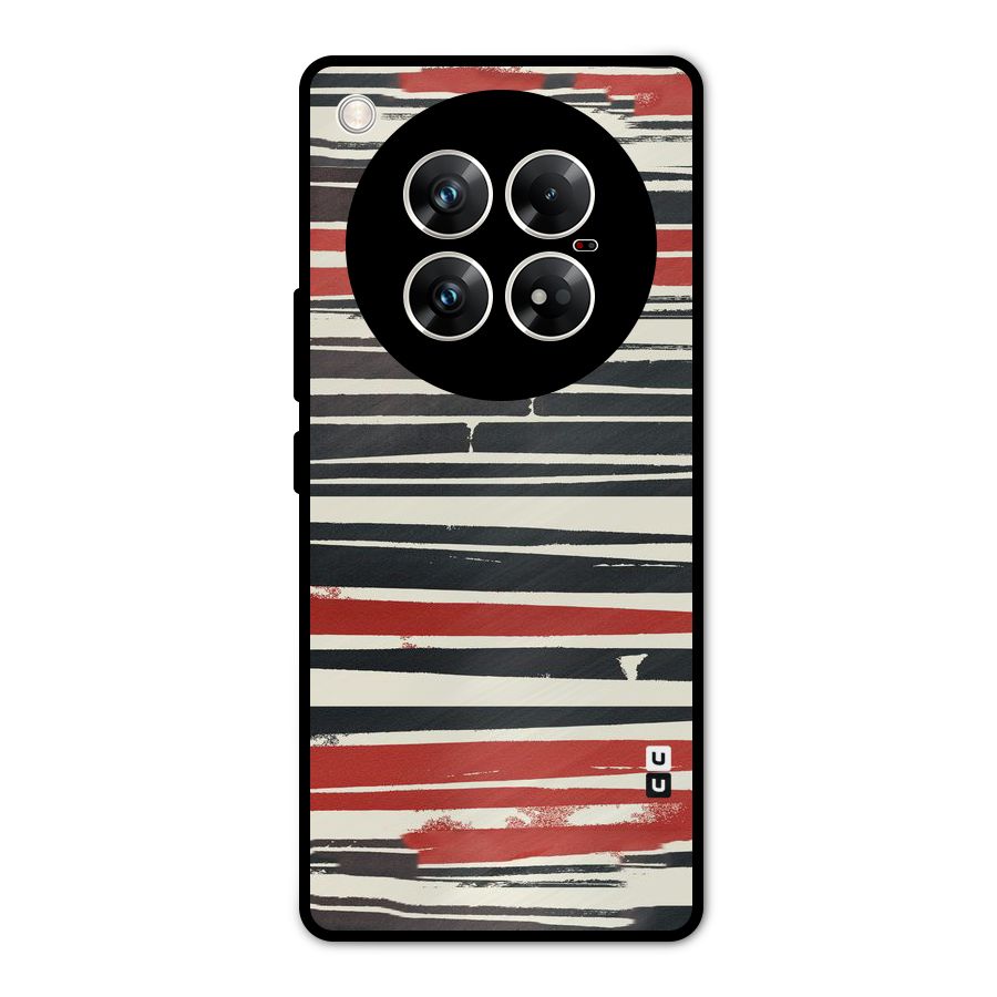 Messy Vintage Stripes Metal Back Case for Infinix Zero 40 5G