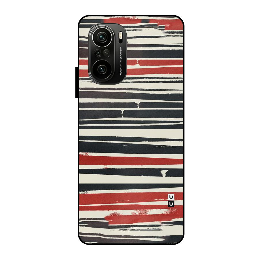 Messy Vintage Stripes Metal Back Case for Mi 11x