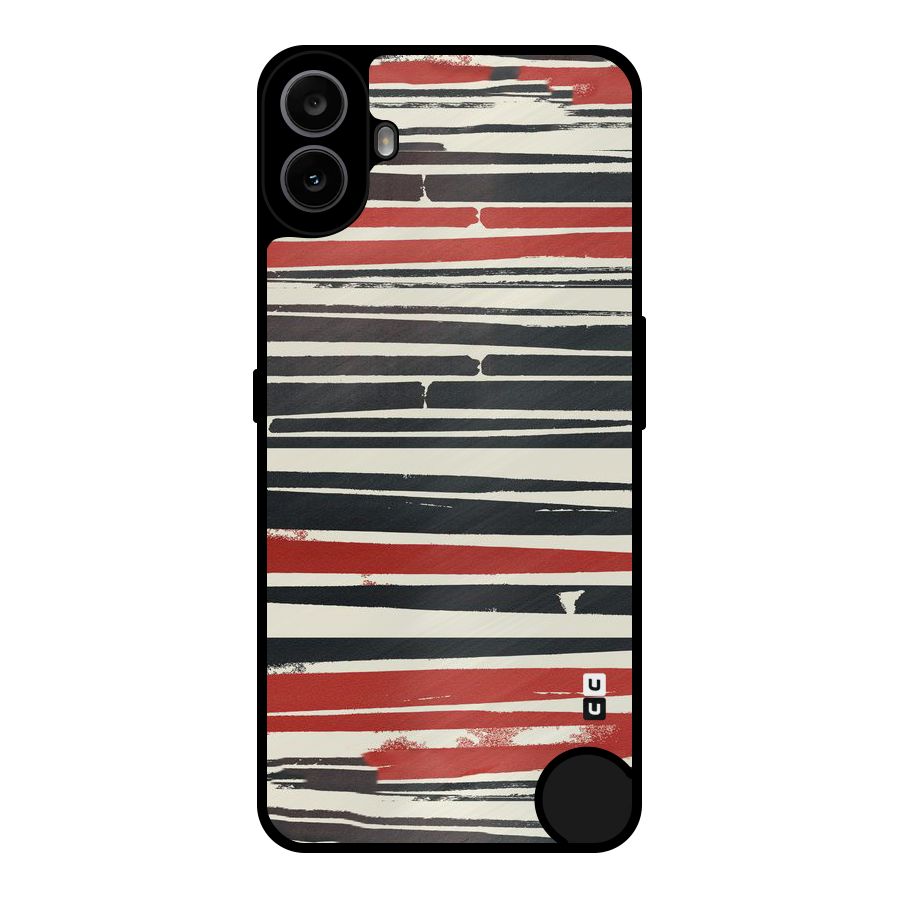Messy Vintage Stripes Metal Back Case for Nothing CMF Phone 1