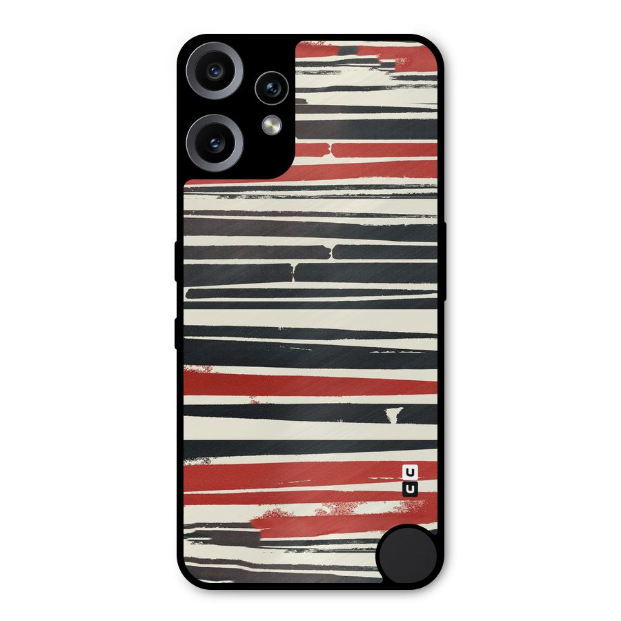 Messy Vintage Stripes Metal Back Case for Nothing CMF Phone 2 Pro