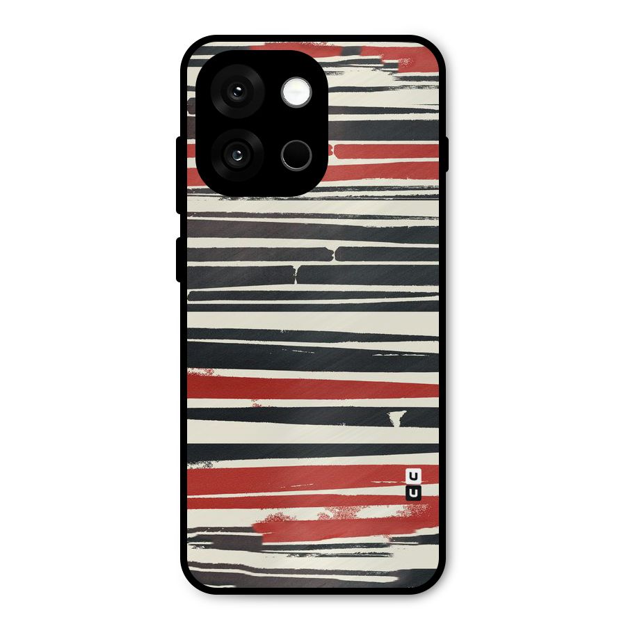 Messy Vintage Stripes Metal Back Case for OnePlus 13s