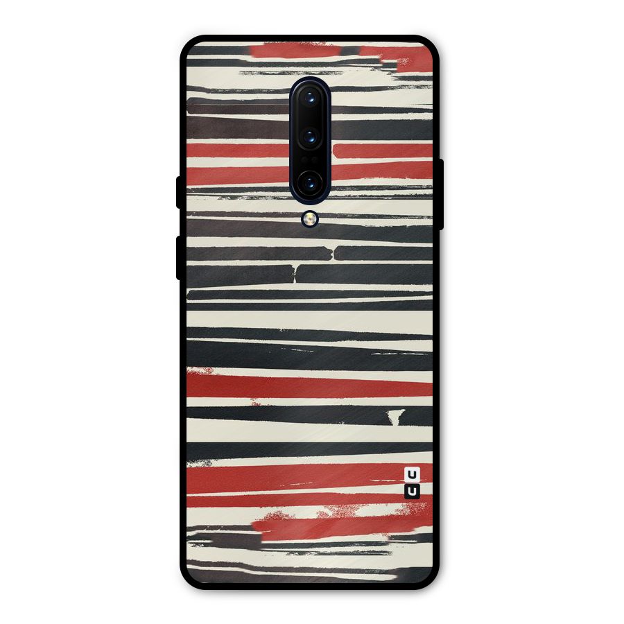 Messy Vintage Stripes Metal Back Case for OnePlus 7 Pro