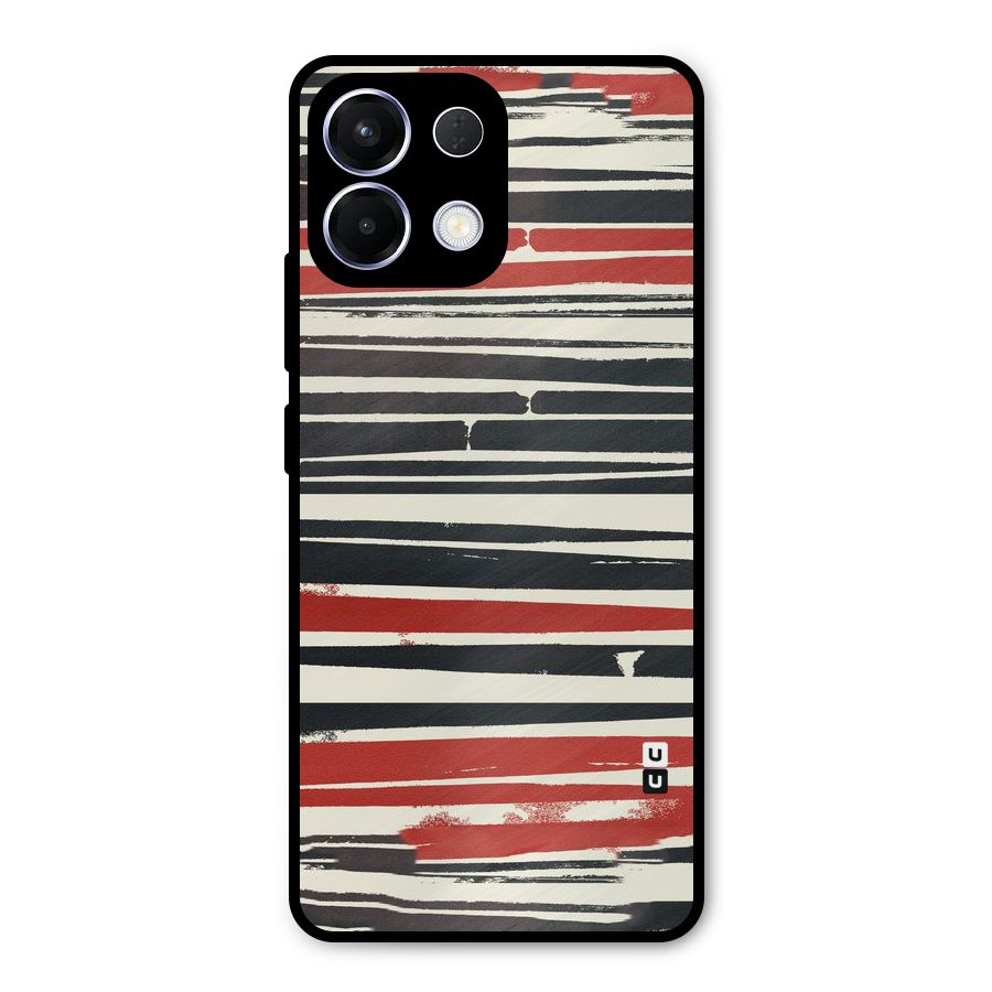 Messy Vintage Stripes Metal Back Case for Oppo K13