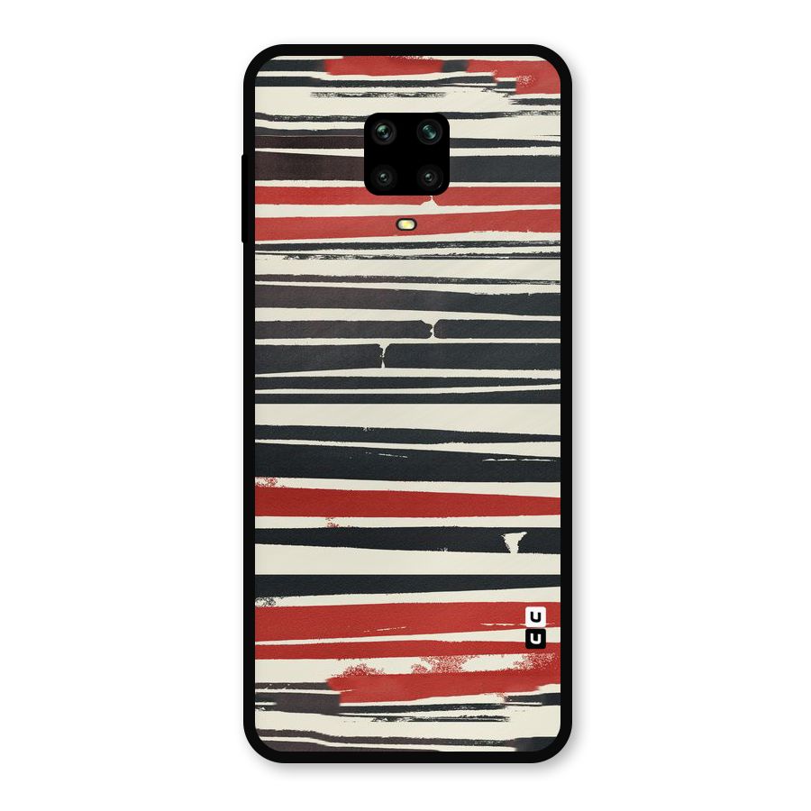 Messy Vintage Stripes Metal Back Case for Redmi Note 10 Lite