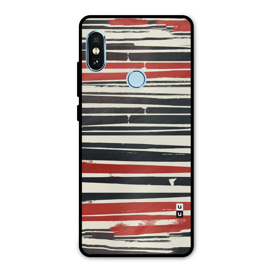 Messy Vintage Stripes Metal Back Case for Redmi Note 5 Pro