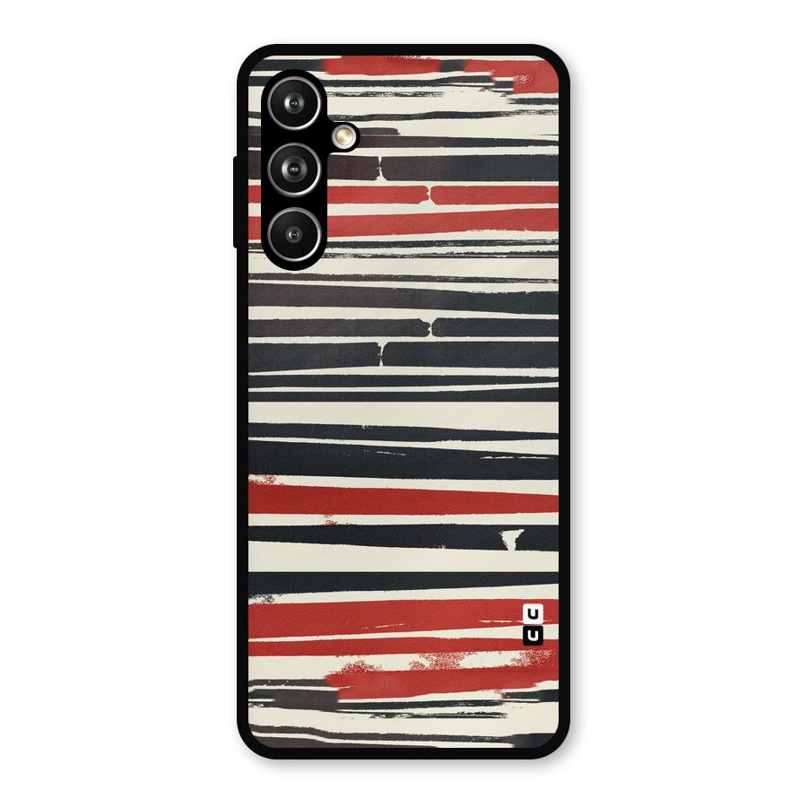 Messy Vintage Stripes Metal Back Case for Samsung Galaxy M54