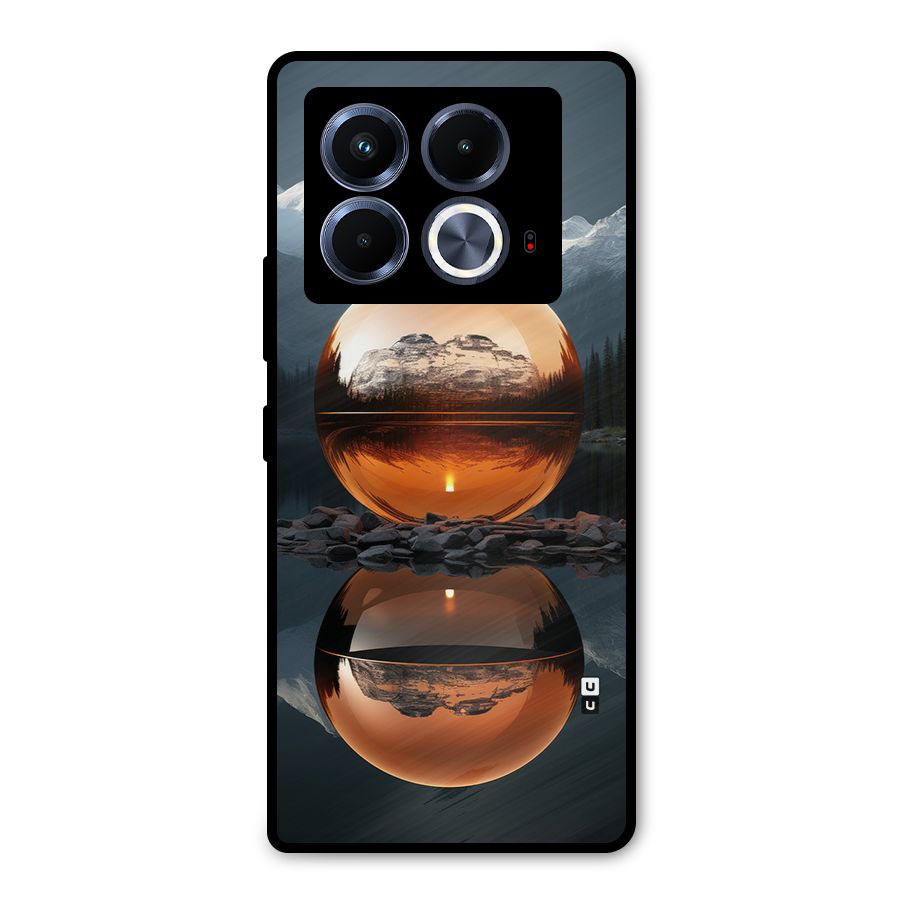 Metal Moon Metal Back Case for Infinix Note 40 5G