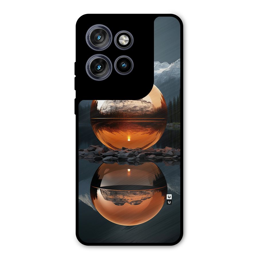 Metal Moon Metal Back Case for Motorola Edge 50 Neo